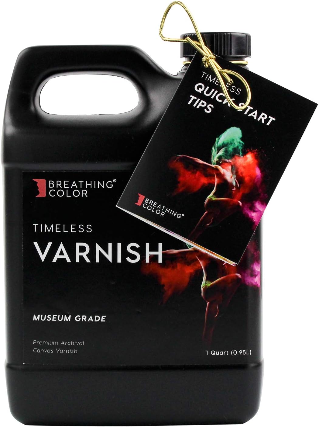Breathing Color Timeless Archival Print Varnish - 1 Quart, Satin Finish, Premium Canvas Coating, Water Based UV Protection, 100+ Years Certified Archival