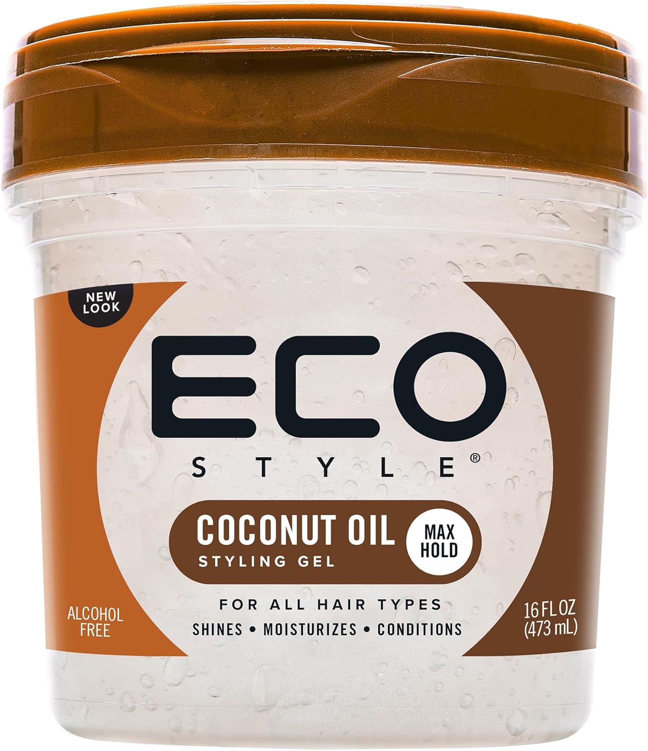 Eco Style Coconut Oil Eco Styler Hair Gel, Moisturises and Conditions, 473 ml (Pack of 1)