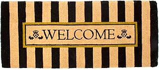 MACKENZIE-CHILDS Outdoor Front-Door Mat, Double-Door Welcome Mat, Outdoor Front-Door Mat, Awning Stripe