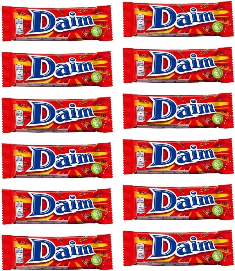 Irresistible Daim Chocolate Bar 28g PACK of 12 - Famous Chocolate Bar from Sweden | For any Occasion - Easter, Birthday Gift! Sold by Swiss+