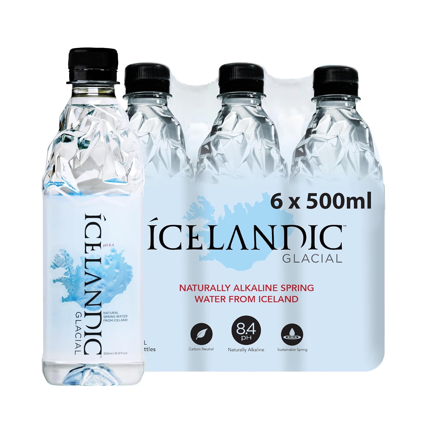 Icelandic Glacial Water, 500mL (Pack of 6)