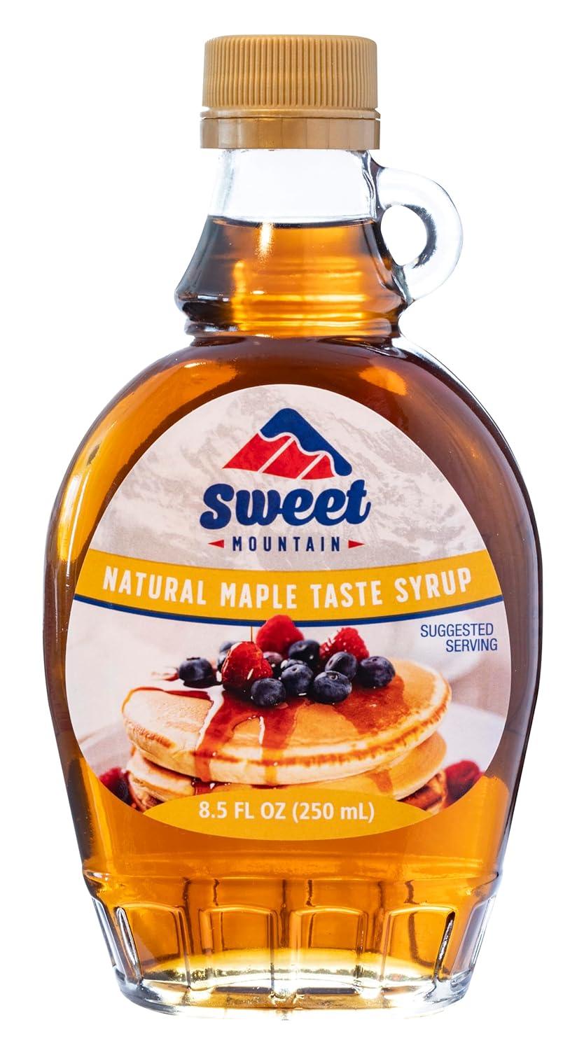 Sweet Mountain - Natural Maple Taste Syrup in Glass Bottle (8.5 FL OZ / 250 ml)