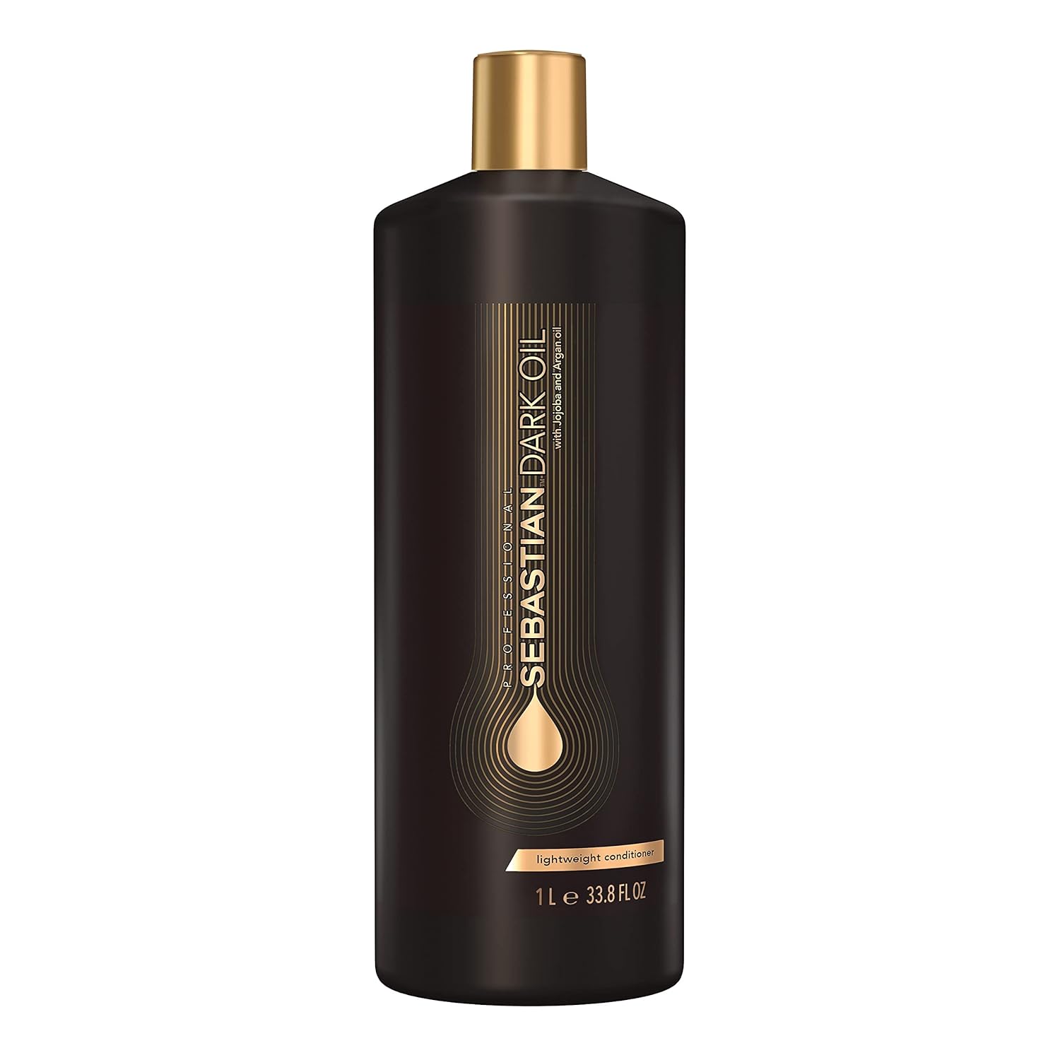 Sebastian Professional Dark Oil Lightweight Conditioner | Infused with Jojoba & Argan Oil for Silky, Smooth Conditioned Hair