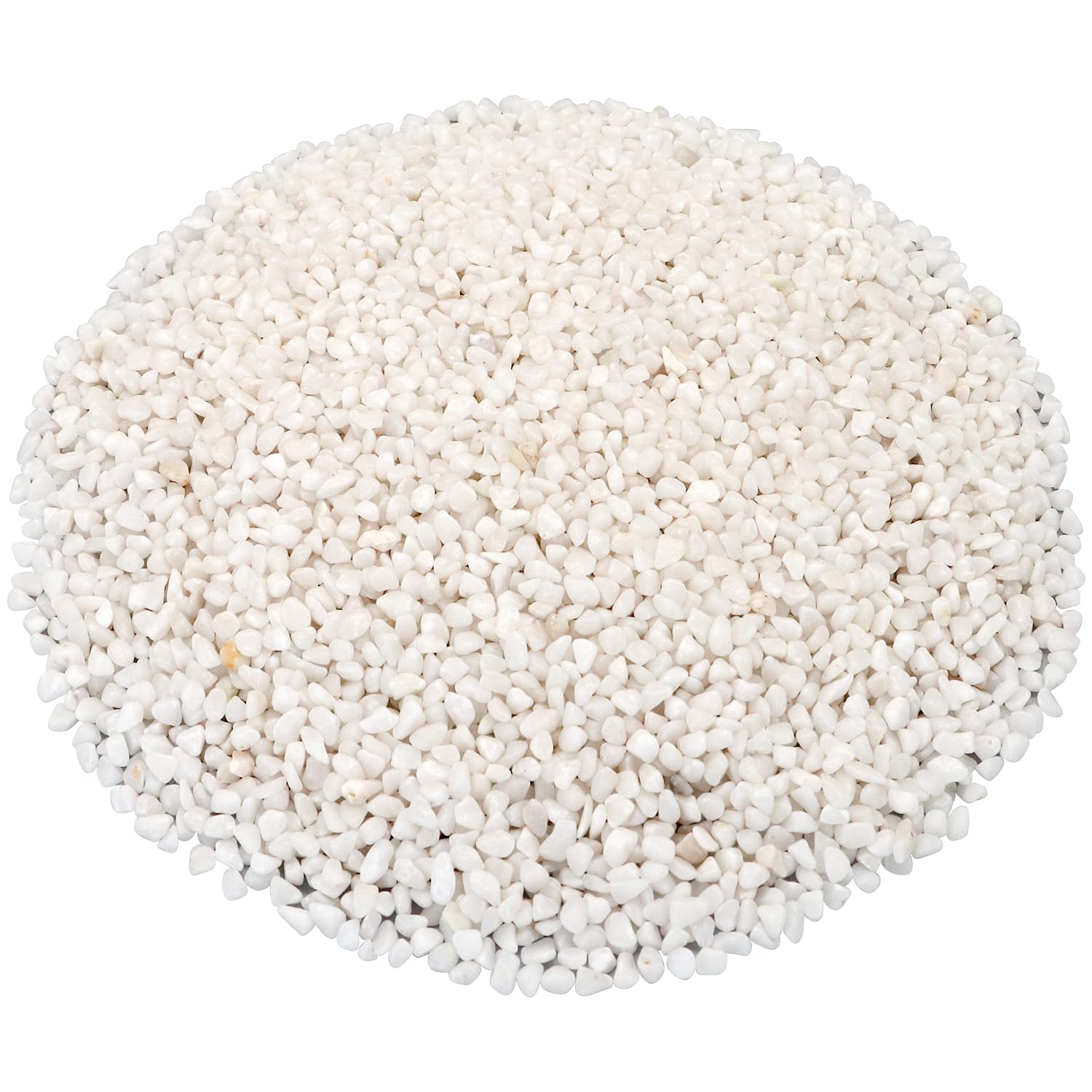 Landscaping Pebbles, White River Rocks, Ornamental Decor Stones, 10 Pounds