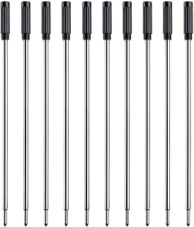 Black Ink Refills (10pcs), Replaceable Pens Refills, 1mm Medium Tip - Black
