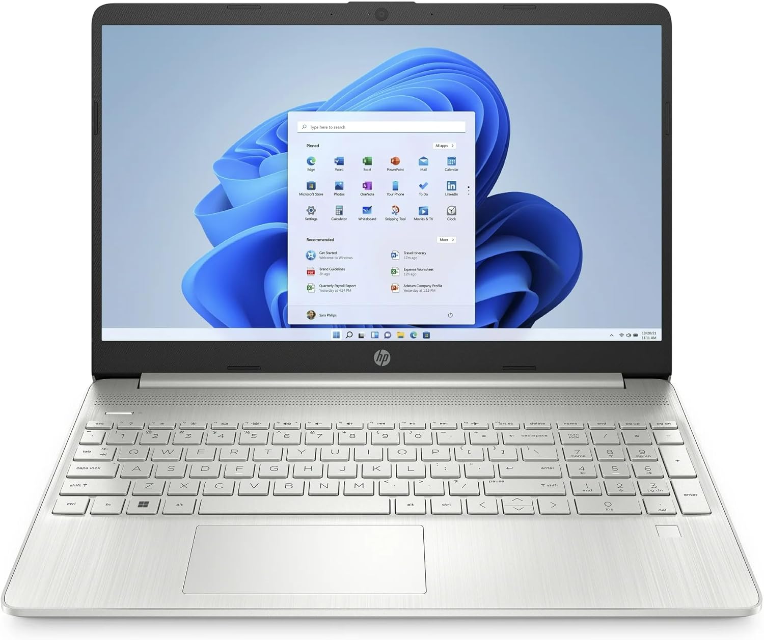 HP 2023 Laptop | 15-DY500 | 15.6" 1920 x 1080 LED-Backlit | Intel Core i3-1215U 6-Core | 16GB DDR4 | 512GB SSD | Windows 11 Pro | Wi-Fi 5 - Bluetooth 4.2 - Fingerprint - 720p Camera - Natural Silver