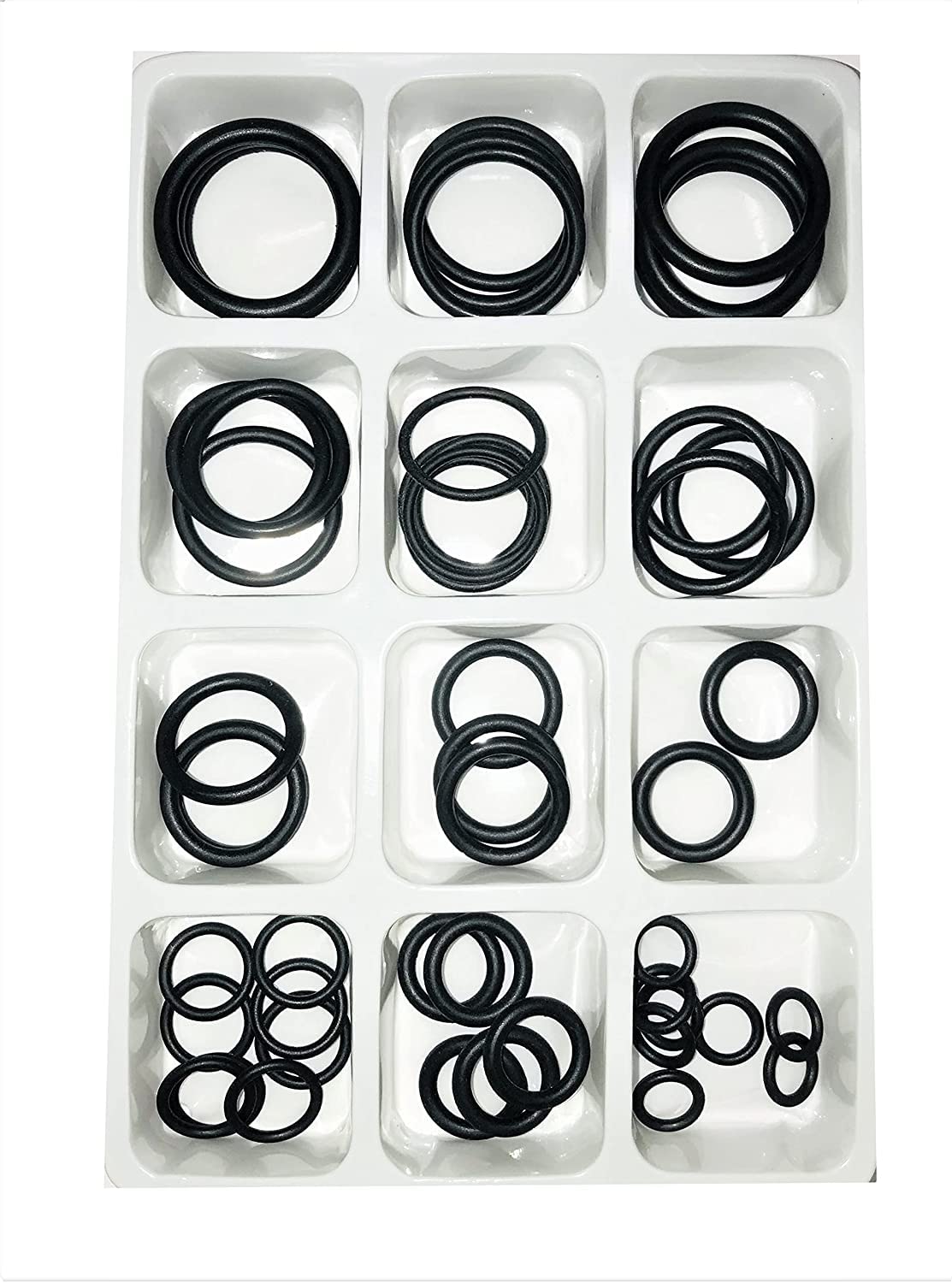 50pcs O-Rings Gasket kit Rubber Washers Seals Electrical Gasket Ring for Plumbing Washer Seal & Auto Quick Repair 12 Sizes Rubber O Ring Assortment Set