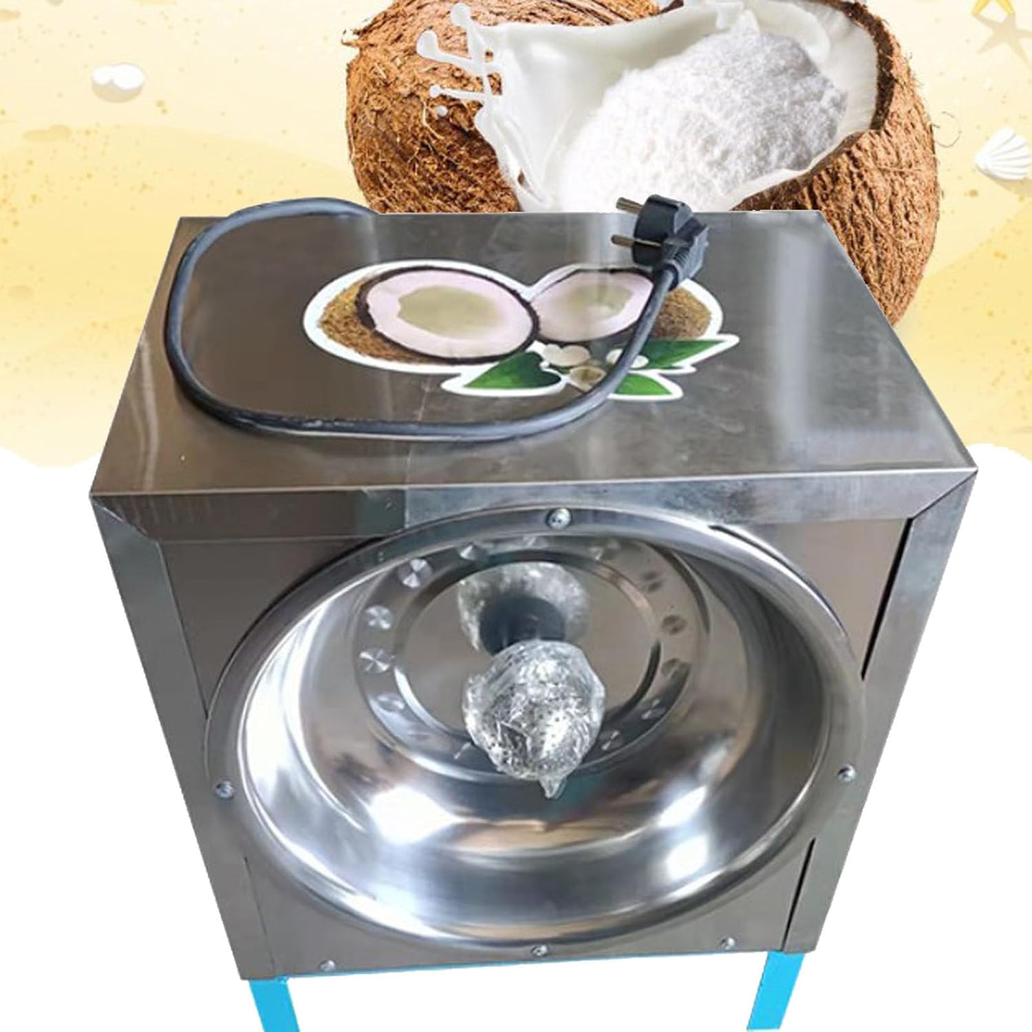 SACLMD 300W Coconut Scraper Machine,electric coconut grater,Commercial Shredded Coconut Grater,coconut shredder for coconut processing store,restaurant,220V