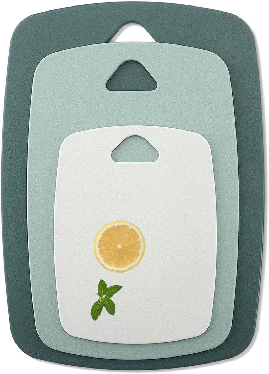 Chopping Board Set of 3, Chopping Boards for Kitchens with Handle, BPA Free, Dishwasher Safe Cutting Boards, Multi Colour Chopping Board Set