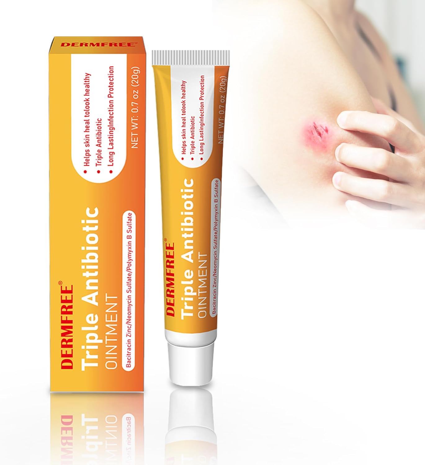 Wound Healing Ointment 20g, Fast Care for Cuts, Burns & Scrapes, Proven Skin Repair, Hypoallergenic & Fragrance-Free Formula