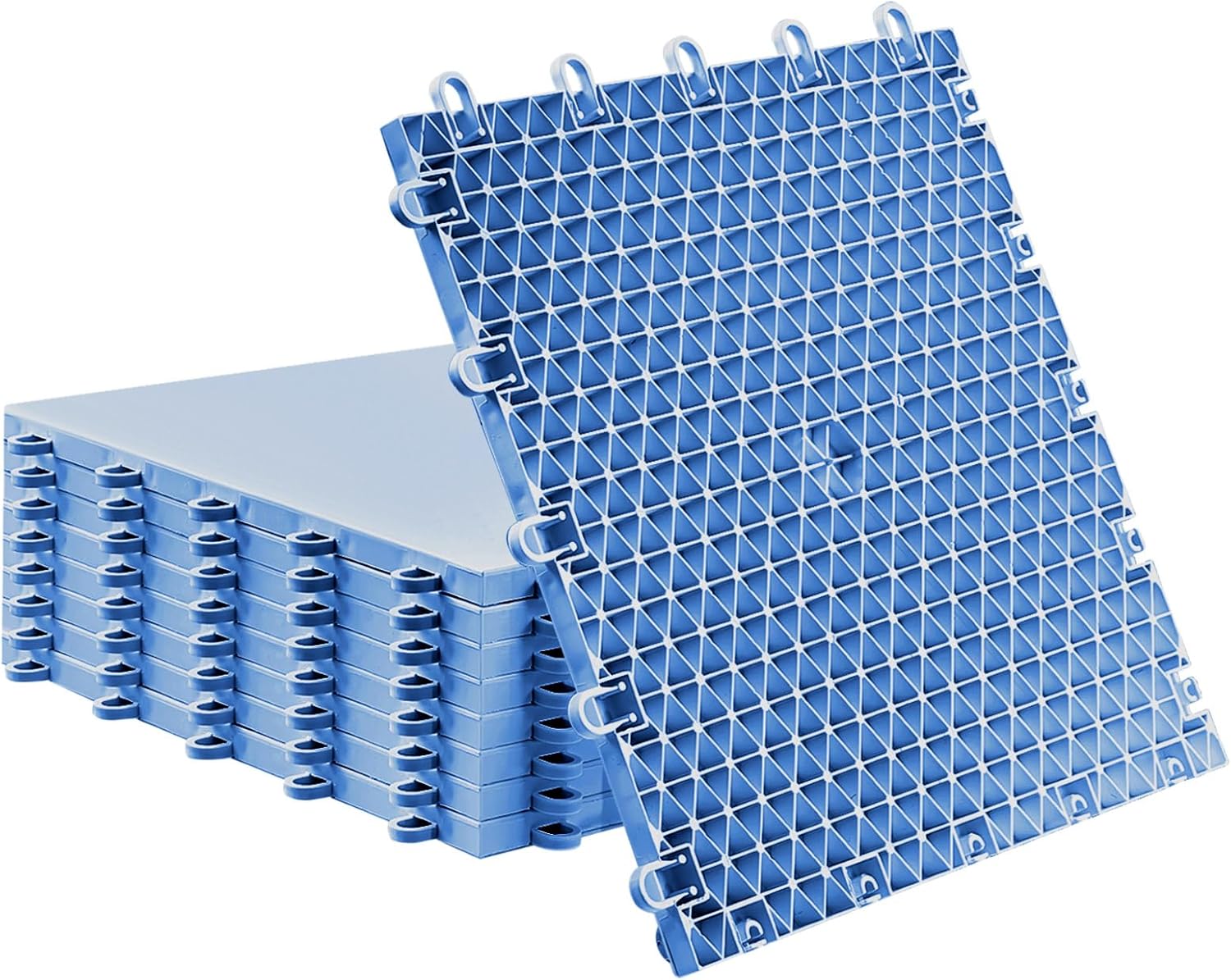 Fabbay Dryland Synthetic Ice Tiles for Hockey Floor Mat 12 x 12 Squares Hockey Training Equipment Board for Shooting Outdoor