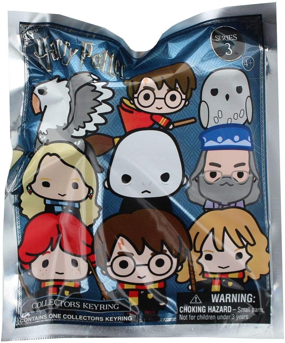 Harry Potter Series 3-3D Collectible Key Ring Blind Bag Key Accessory