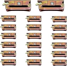 DC Cargo Loose E-Track Spring Fitting for Creating Custom TieDown Straps, Hammocks, Cargo Nets, Load Bars, Hooks, Shoring Beams, Gear Racks. Heavy Duty Steel Fitting Inserts Into E Tracks (Pack of 20)