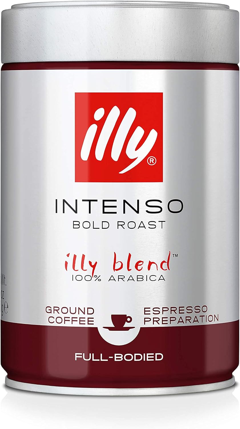 Illy Ground Espresso Bold Roast Coffee 250g (Pack of 1)