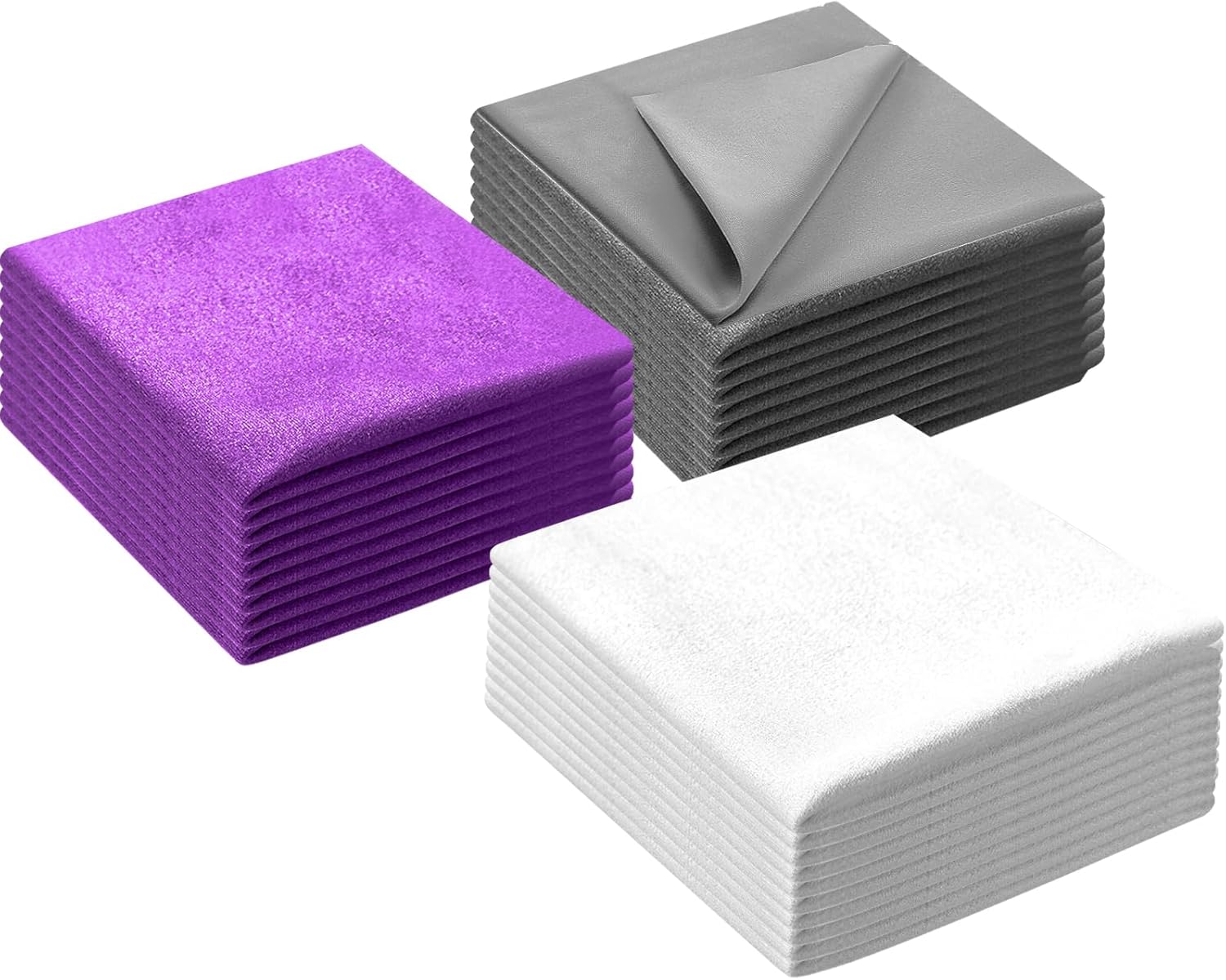 Glasses Cleaning Cloth 30 Pack Microfiber Cleaning Clothes for Eyeglasses Sunglasses Camera Lens Screen Tablets and Phones (15 x 18 cm)