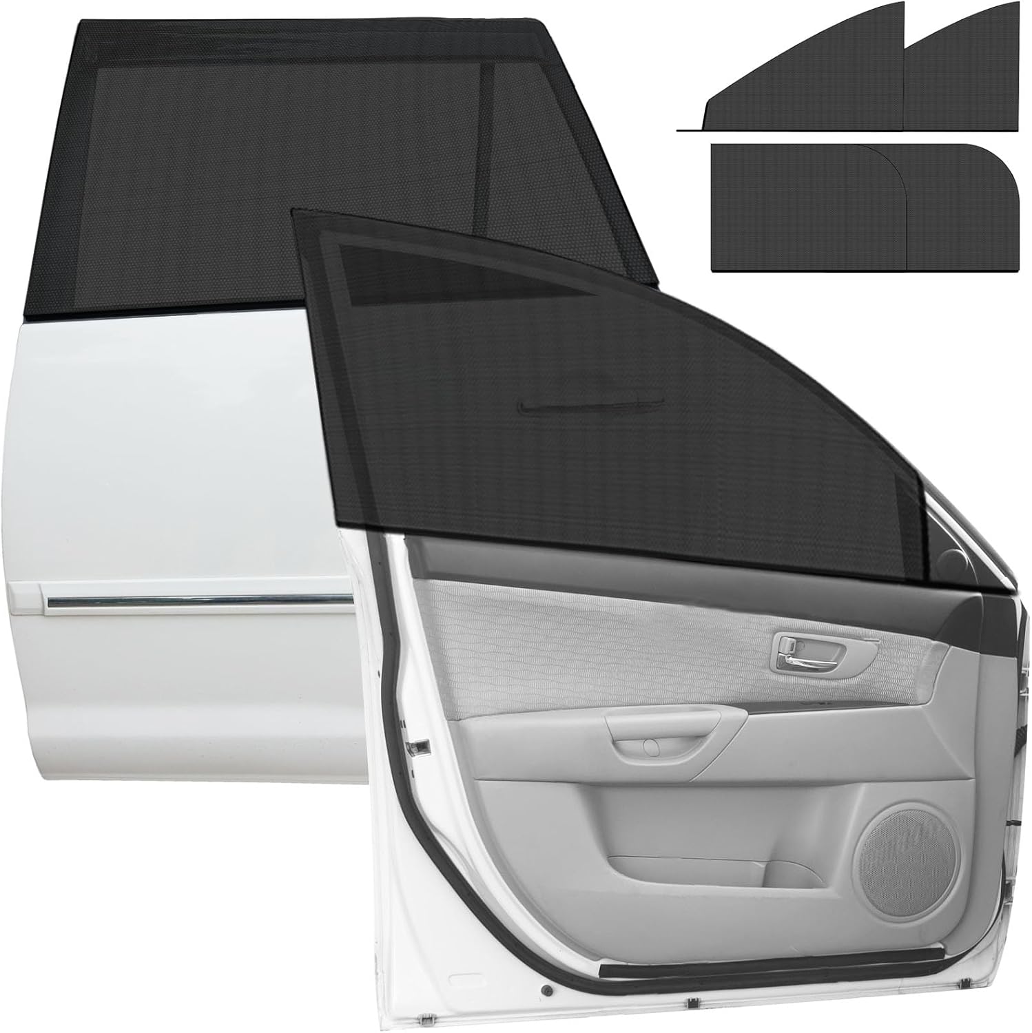 4 Pack Car Window Shades for Baby, Baby Car Window Shade, Car Rear Children's Window Shades for Baby, Breathable Car Sun Shades,Car Window Shade Fits Most Vehicles