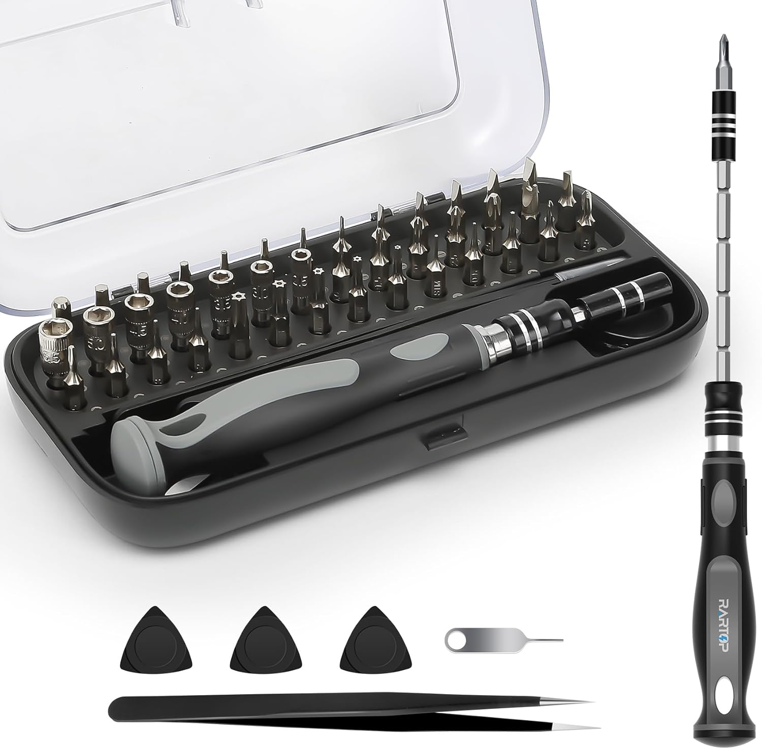 Precision Screwdriver Set - 48 in 1 screwdriver bit set Magnetic Small Screwdriver Set with Case, mini screwdriver set for Computer, Laptop, iPhone, MacBook, PC, Game Console, Eyeglass