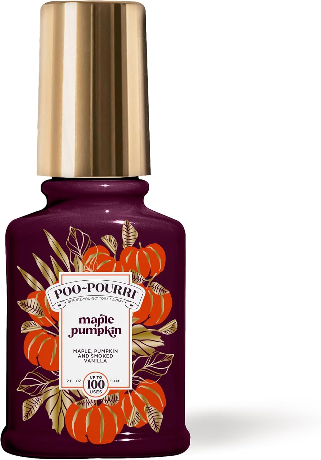 Poo-Pourri Before-You-Go Toilet Spray, Maple Pumpkin, 2 Fl Oz – Maple, Pumpkin and Smoked Vanilla