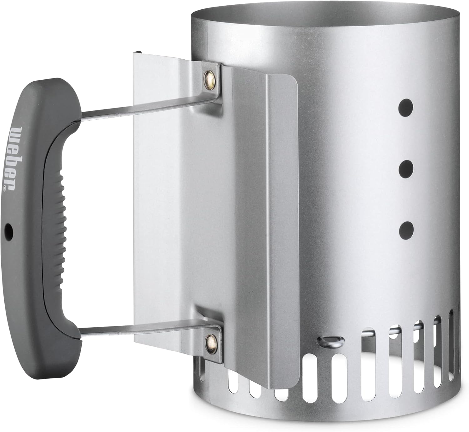 Weber Rapidfire Compact Chimney Starter – Charcoal Grill Accessory That Lights Coals in Under 15 Minutes, Ideal for Smaller Grills (Smokey Joe & Jumbo Joe)