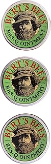 Burt's Bees 100% Natural Multipurpose Res-Q Ointment, 0.6 Oz - Pack of 3 (Package May Vary)