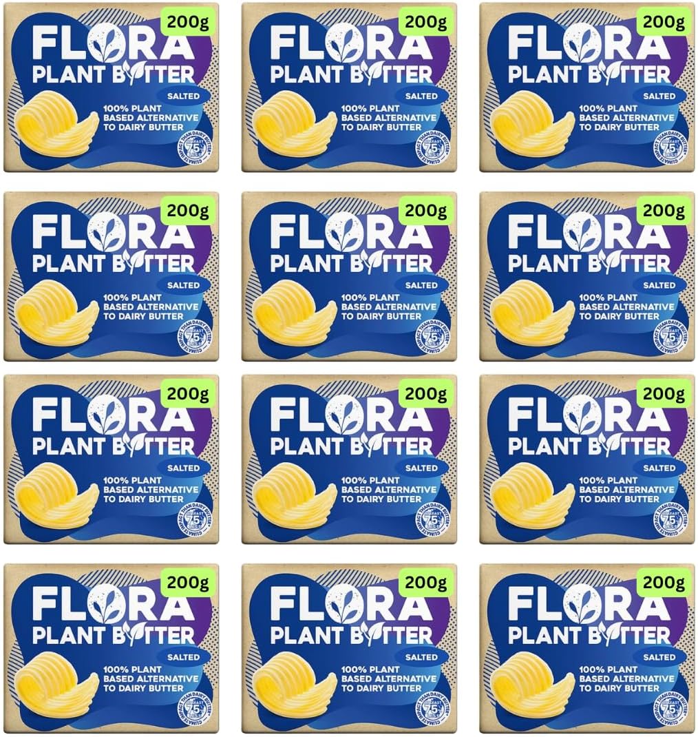 Vegan Butter Floras Salted Block Alternative 200g (12x200g)