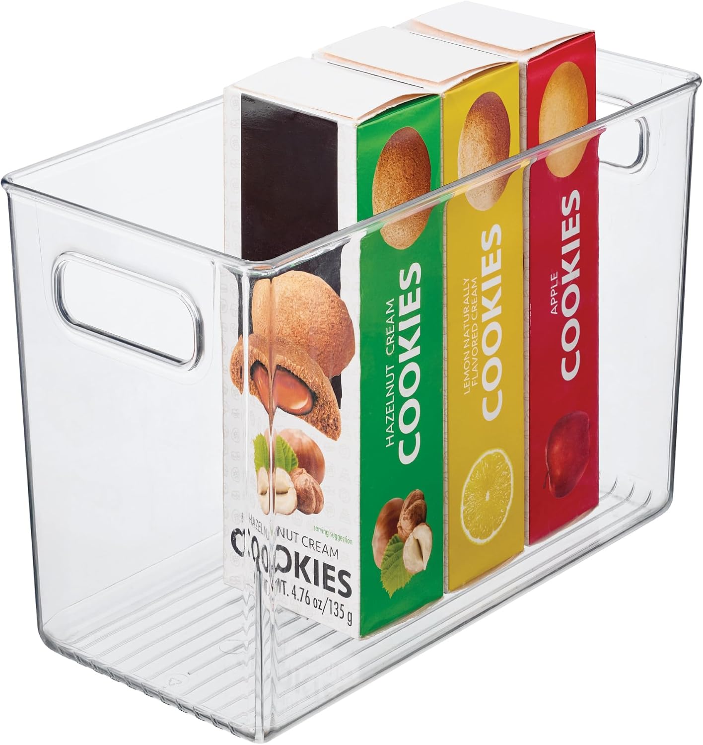 iDesign Pantry Bin with Handles, Clear