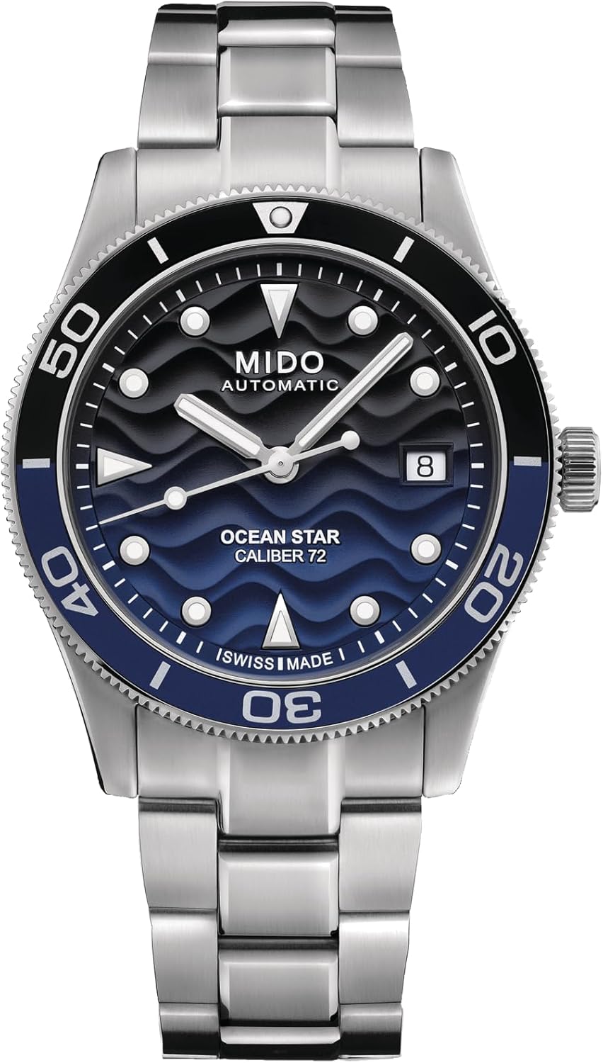 MIDO Ocean Star 39 - Swiss Automatic Watch for Men & Women - 39mm Stainless Steel Case