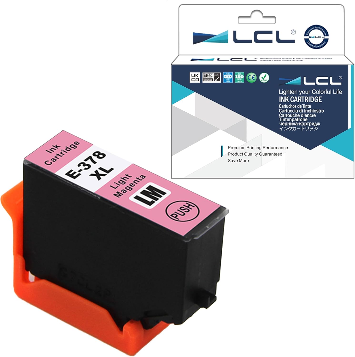 LCL Compatible Ink Cartridge 378XL C13T37964010 (1 LIGHT Magenta) Replacement for Epson Expression Photo XP-8500 XP-8505 HD XP-15000 XP-8600 XP-8000 XP-8005