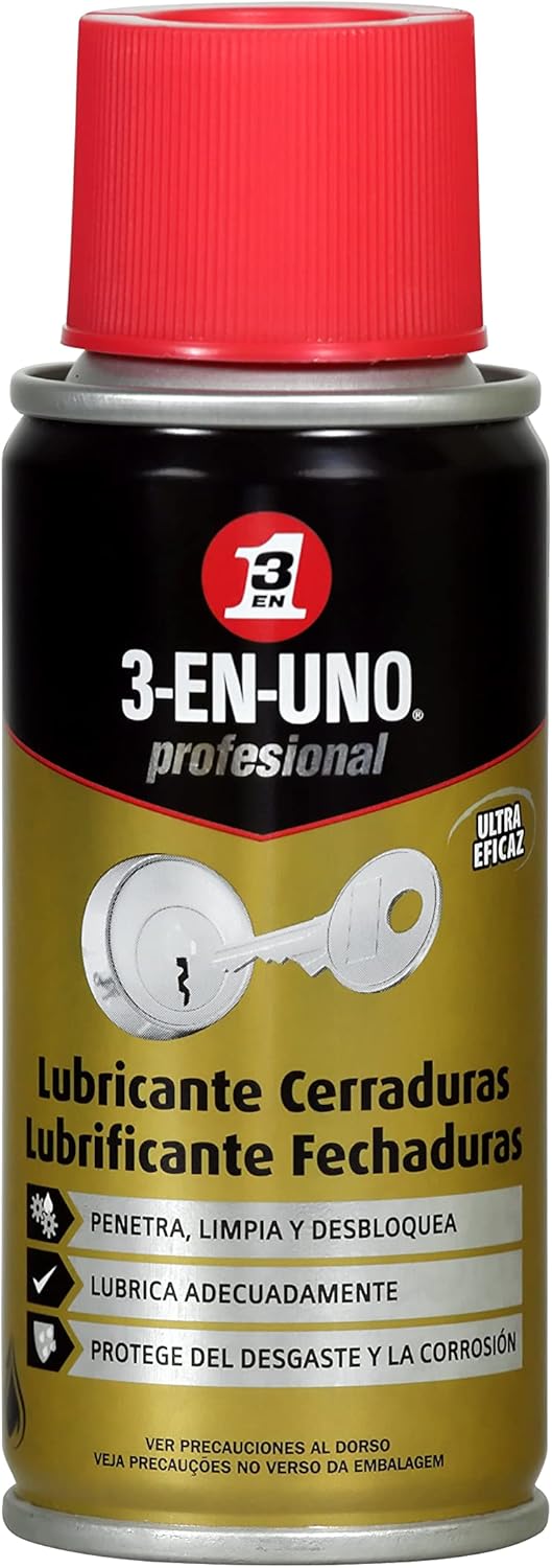 3-IN-ONE 34463 Lock Lubricant Spray (100 ml), Colourless