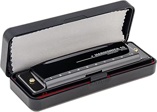 OriGlam Blues Harmonica Harp Mouth Organ, 10 Holes C Key Harmonica for Adults Beginner