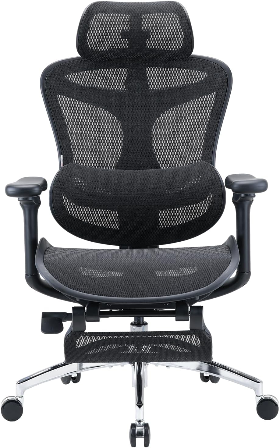 SIHOO Doro C300 Ergonomic Office Chair with Footrest, Ultra Soft 3D Armrests, Dynamic Lumbar Support for Home Office Chair, Adjustable Backrest Desk Chair, Swivel Big and Tall Computer Chair (Black)