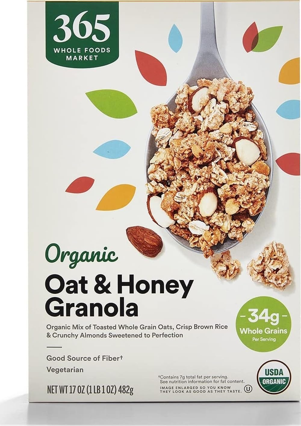 365 by Whole Foods Market, Organic Oat & Honey Granola, 17 Ounce