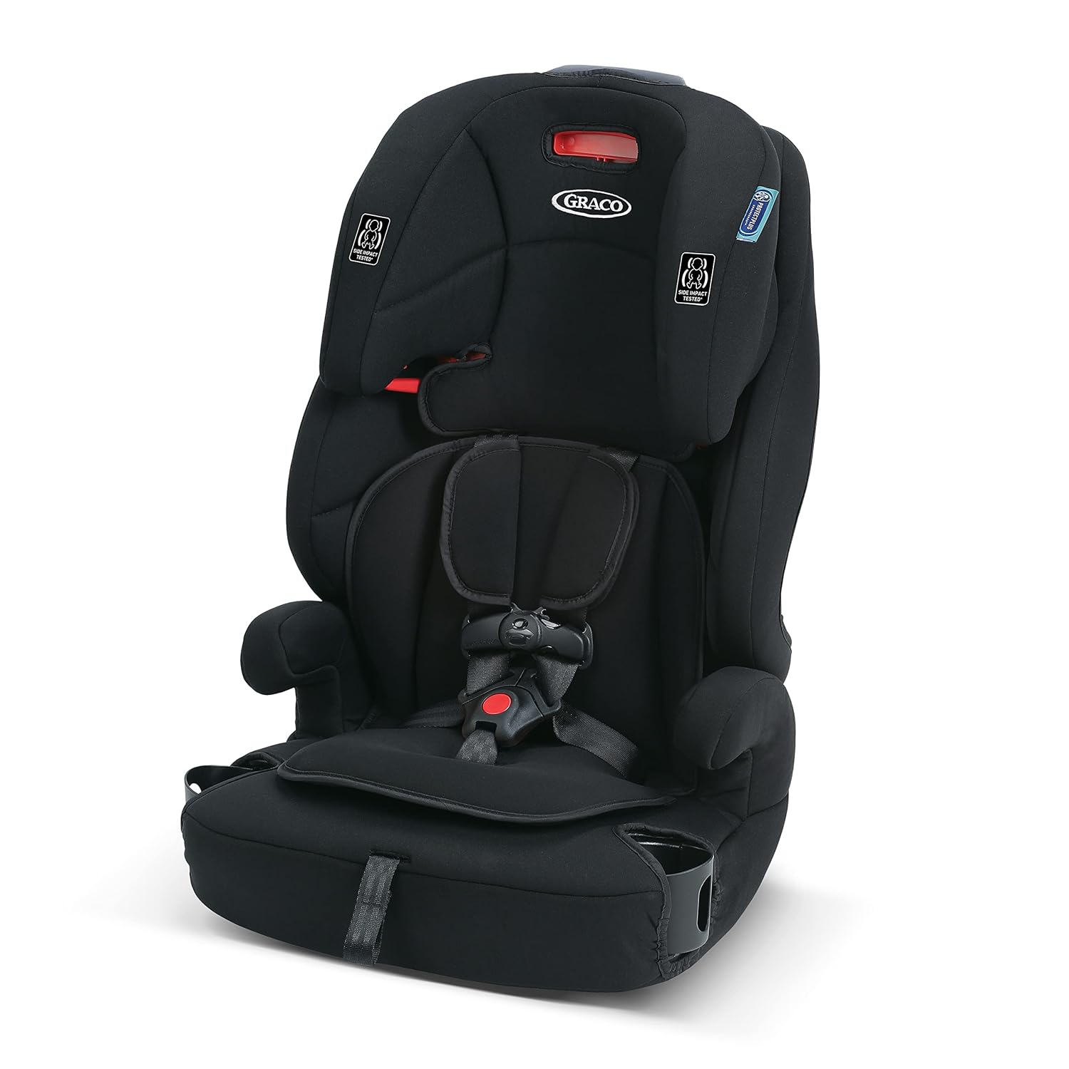 Graco Tranzitions 3-in-1 Harness Booster Car Seat, Forward Facing Car Seat, Highback, to Backless Booster, Black