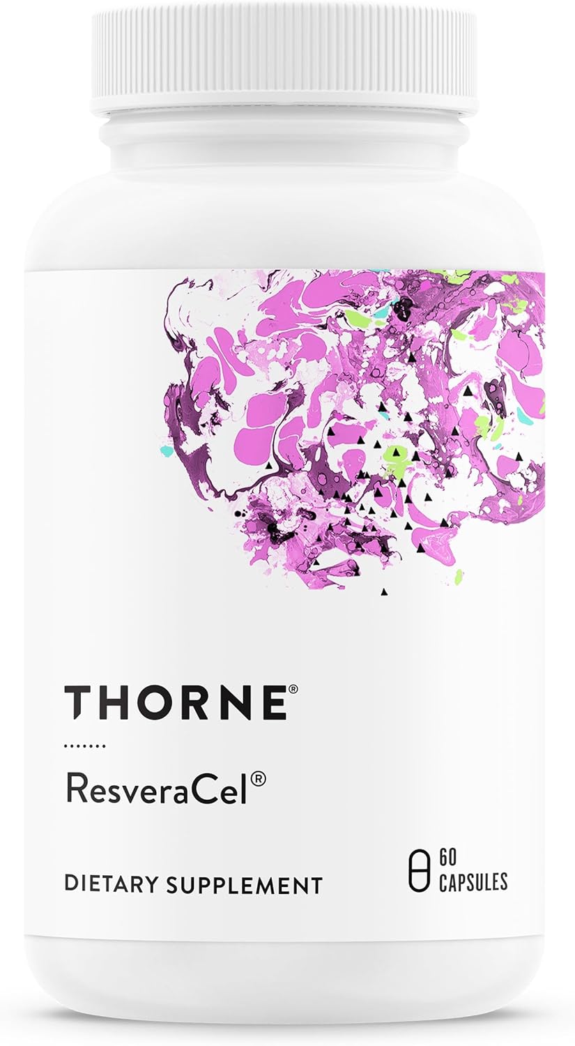 THORNE ResveraCel - Nicotinamide Riboside with Quercetin Phytosome and Resveratrol - Support Healthy Aging, Methylation, Cellular Energy Production and Metabolism* - 60 Capsules - 30 Servings