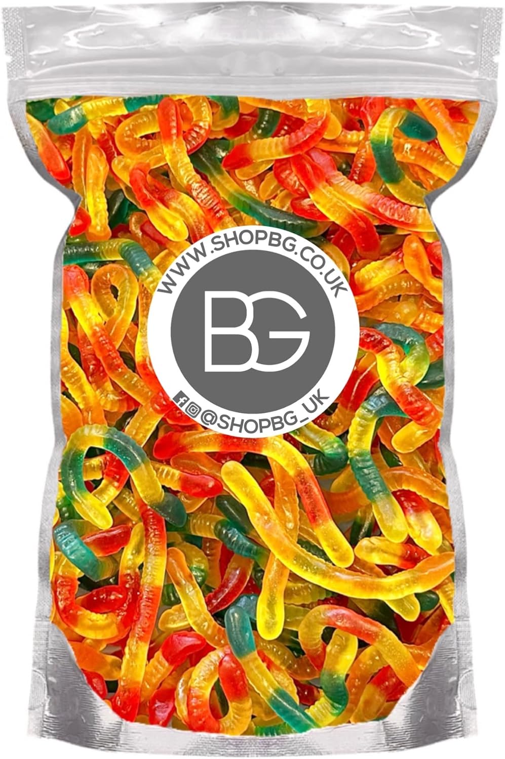 BG Quality Pick & Mix Sweets - Choose Your Own Favourites Single Sweet Pouch 800g (Jelly Worms)