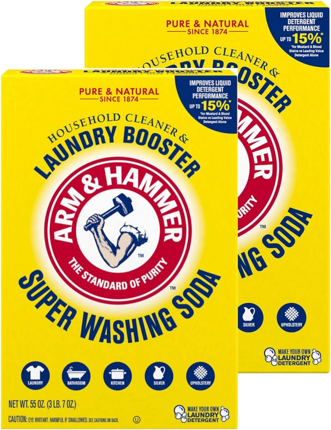 Arm & Hammer Super Washing Soda 1.55kg (55oz) - Pack of 2