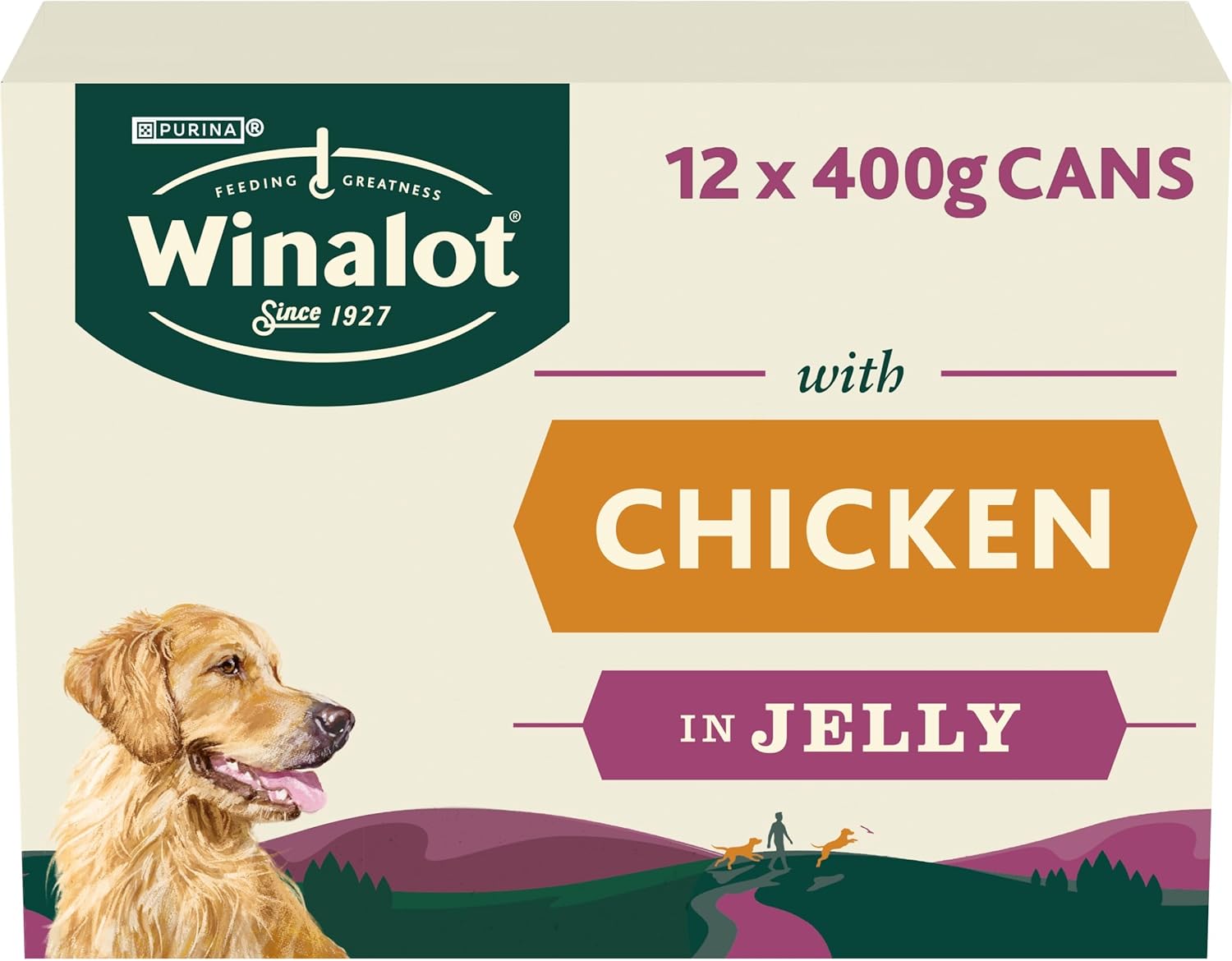 WINALOT Classics Mixed in Jelly Chicken Wet Dog Food 12x400g