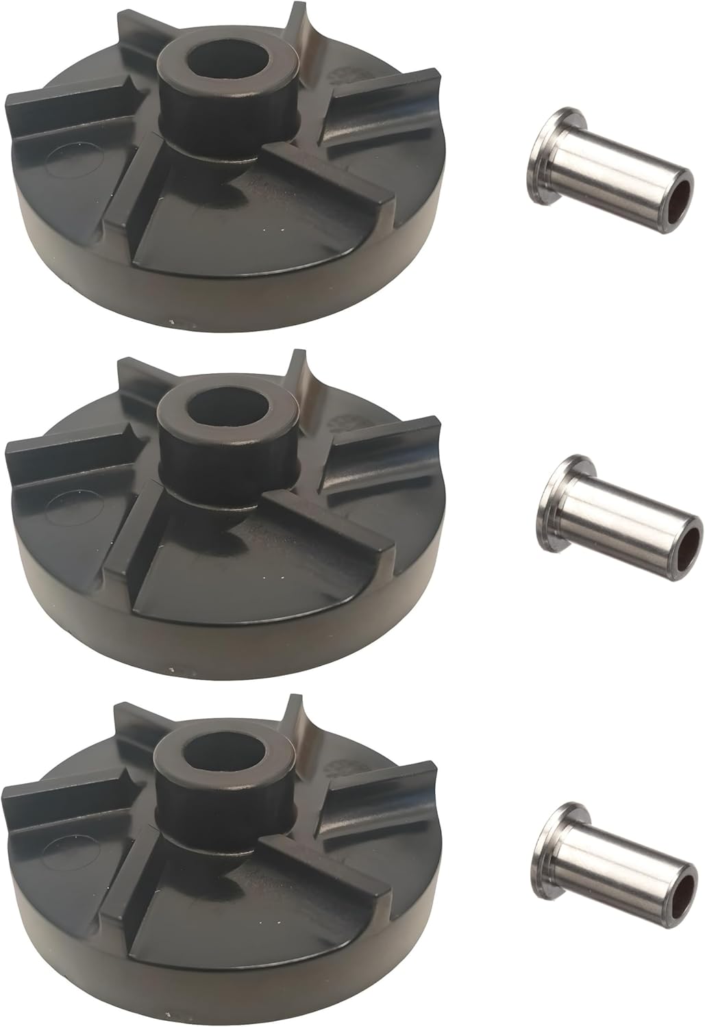 OCS Parts Grindmaster Crathco Standard Impeller and Bearing Sleeve Combo Pack | Includes Three 3220 Bearing Sleeves and Three 3587 Standard Impellers