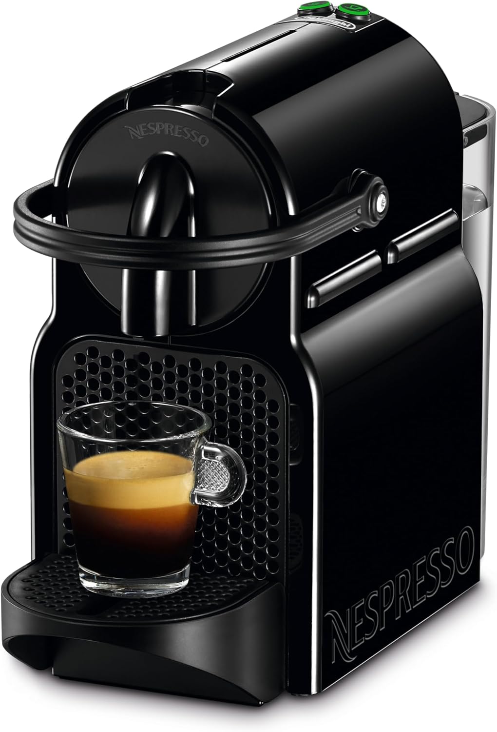 Nespresso DeLonghi EN 80.B - Inissia Capsule Coffee Pod Machine - Auto Brew Stop, fast Heat-up, auto Off - 0.8 Liters, 19 Bar - incl. 16 Pods - black