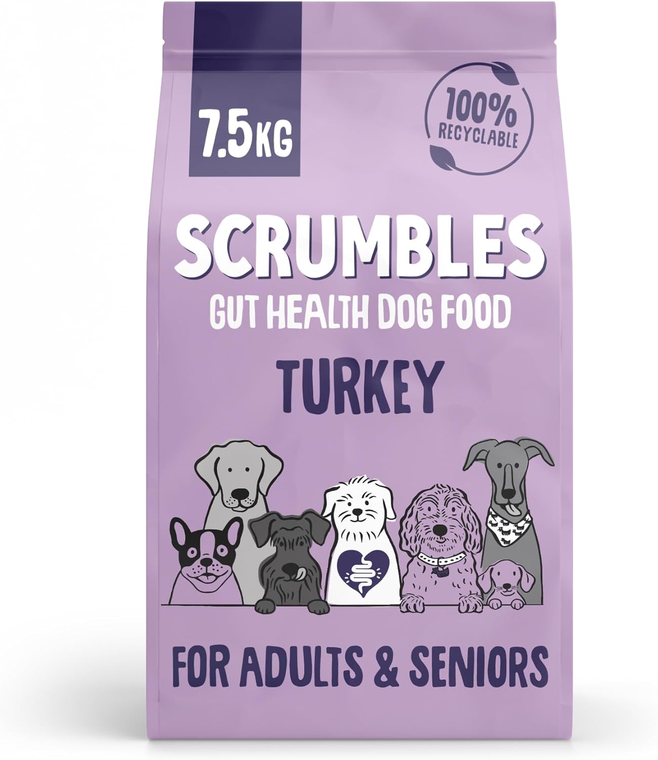 Scrumbles Turkey Dry Dog Food 7.5kg