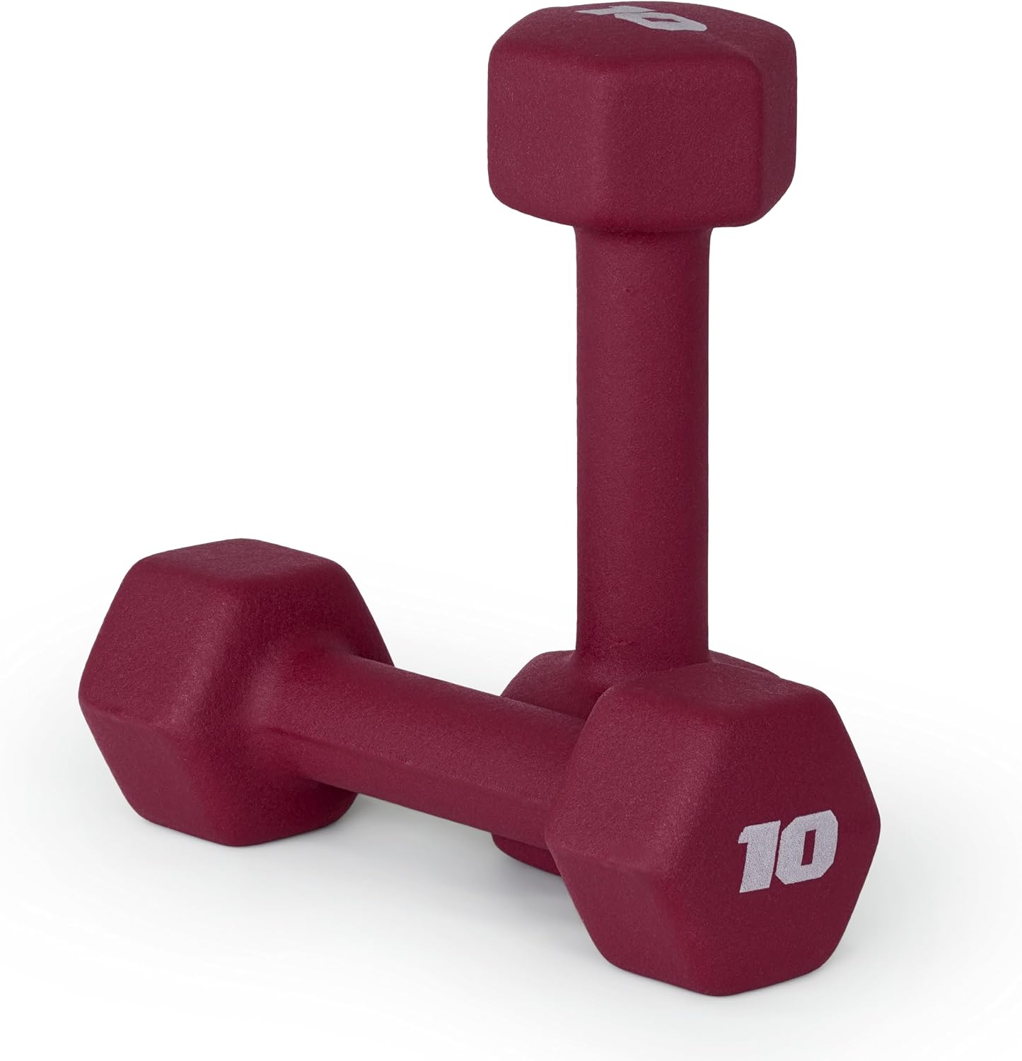 CAP Neoprene Dumbbell Pairs & Sets, Color Series, Non-Slip Grip, Hex Design