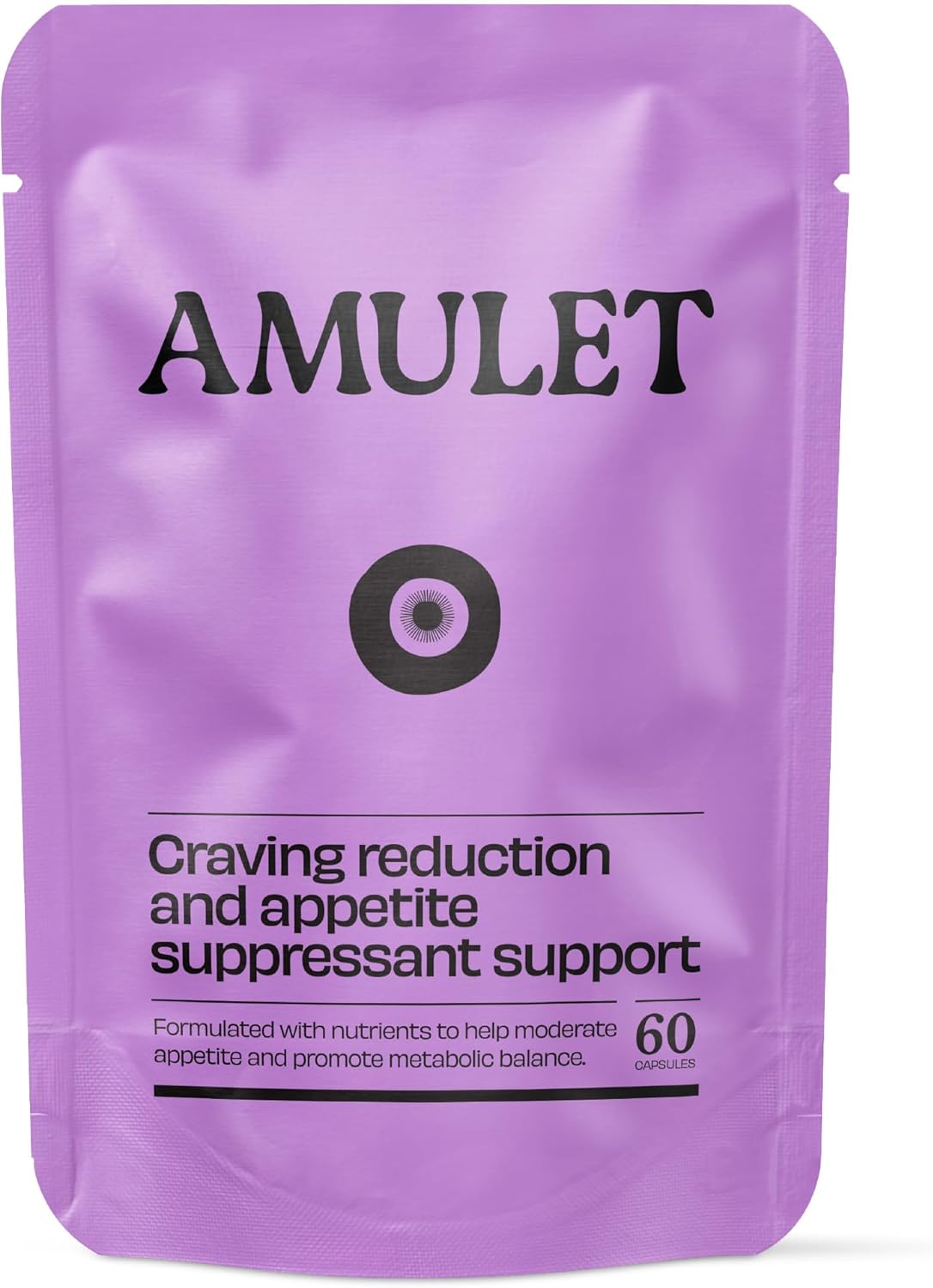 Amulet Appetite Suppressant for Women & Men – Reduce Hunger & Sugar Cravings – Morosil, Cinnamon & Chromium – Feel Fuller, Snack Less – 60 Vegan Capsules (UK Made)