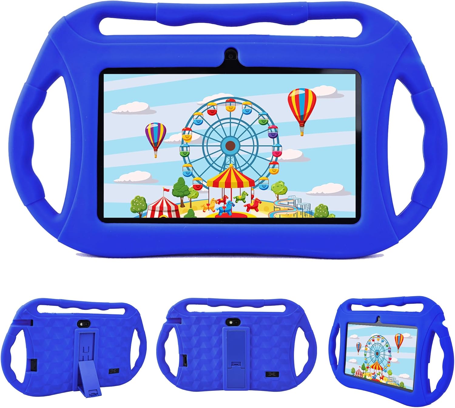 Veidoo Kids Tablet for Toddlers 7 inch Android 2GB+32GB, WiFi, GMS, IPS, Games, Android with Parental Control, Learning Educational Toddler Tablet with Silicone Case