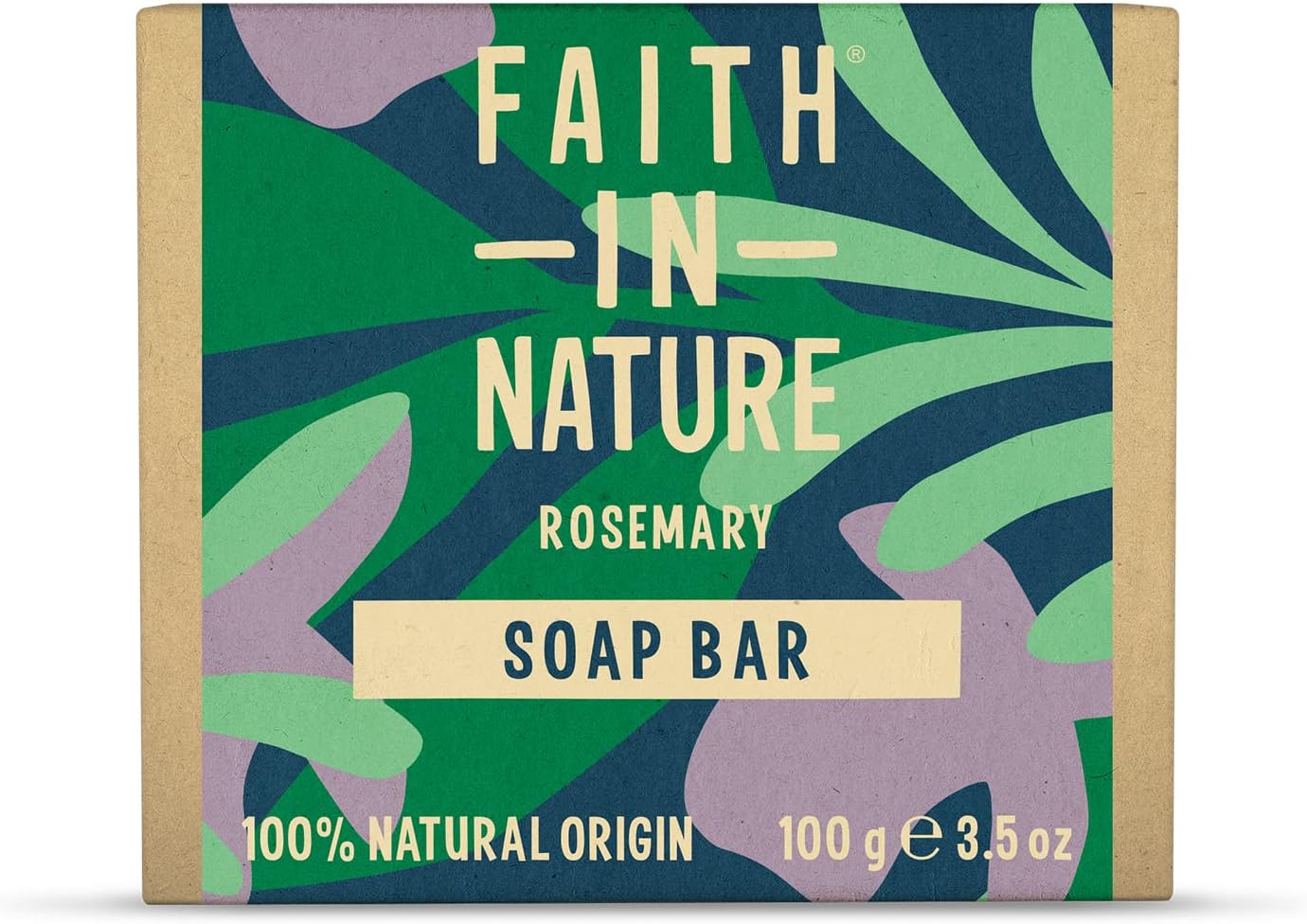 Faith In Nature Natural Rosemary Hand Soap Bar, Balancing, Vegan & Cruelty Free, No SLS or Parabens, 100g