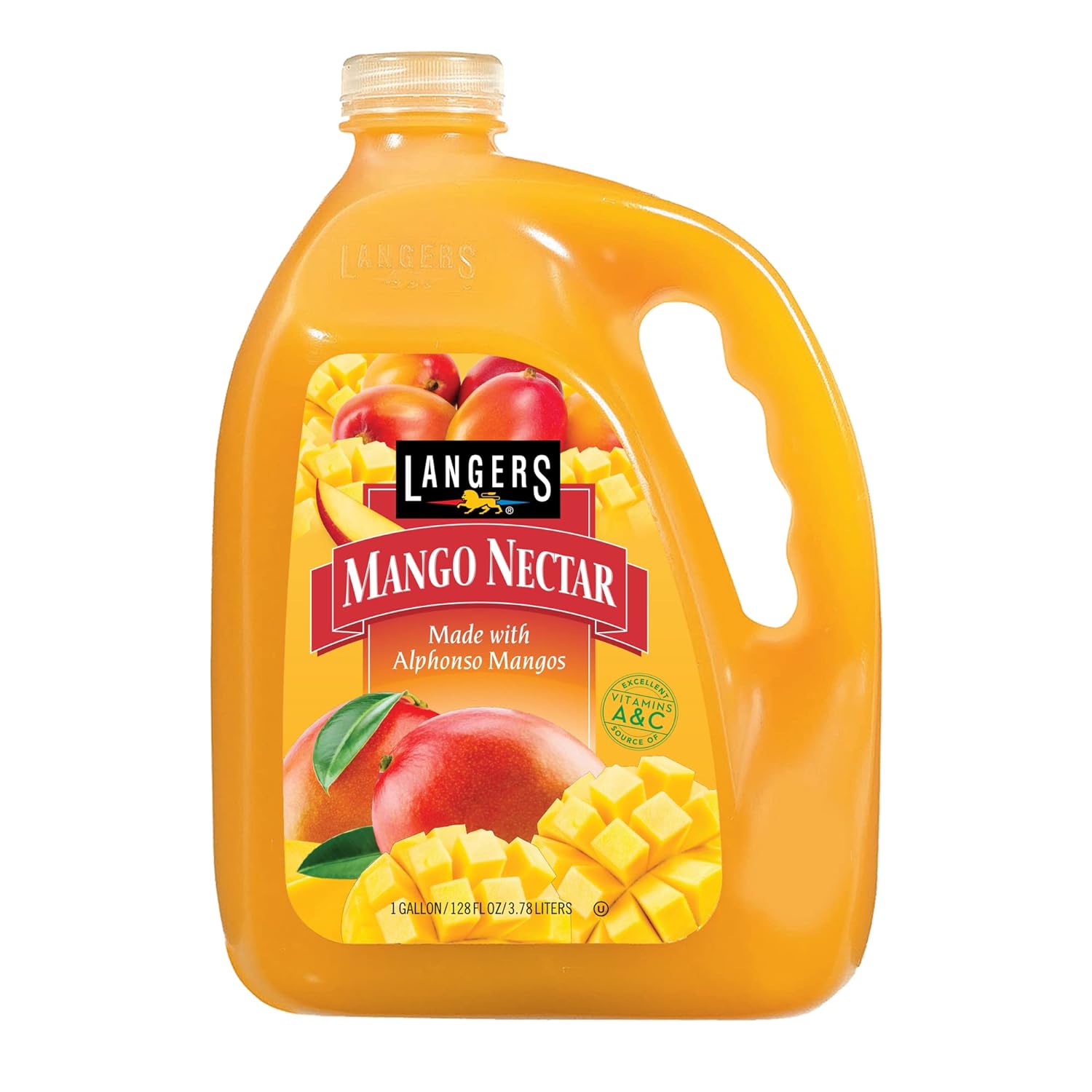 Langers Juice, Mango Nectar, 128 Ounce