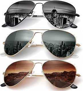 KALIYADI Classic Aviator Sunglasses for Men Women Driving Sun glasses Polarized Lens UV Blocking