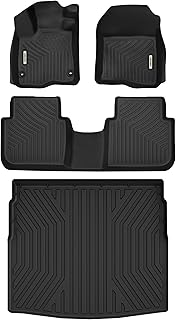 OEDRO Floor Mats & Cargo Liner Fit for 2023-2025 Honda CR-V (Not for Hybrid), Honda CRV Accessories TPE All-Weather Custom Fit Floor Liners and Cargo Liner Deck in Highest Position
