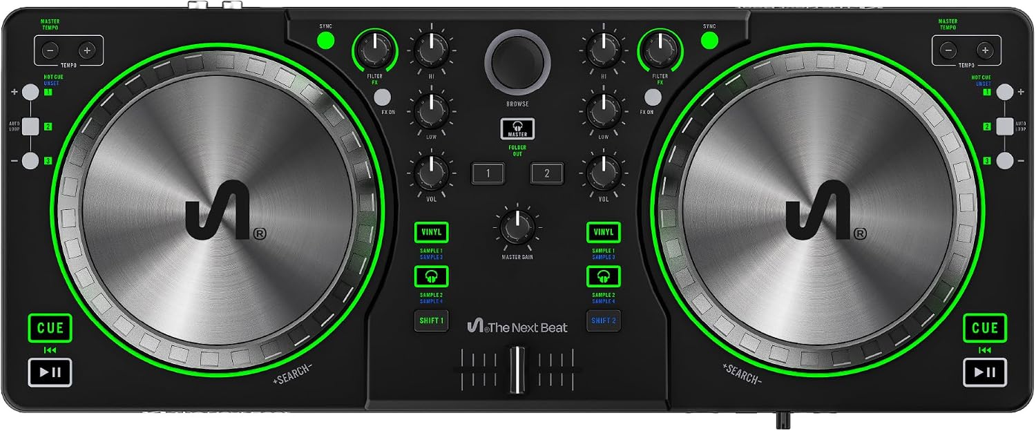 The Next Beat by Tiesto DJ Controller, SX1 Portable Control Deck