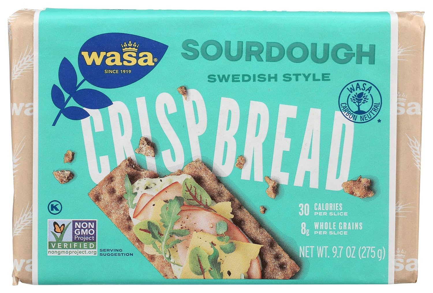 Wasa Flatbread, Crispbread, Sourdough, 9.7 oz (275 g) - 2pc