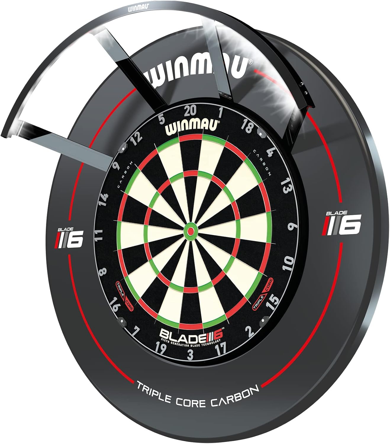 Winmau Polaris 120 Degree Dartboard Lighting with Magnetic Clamp (Warm White)